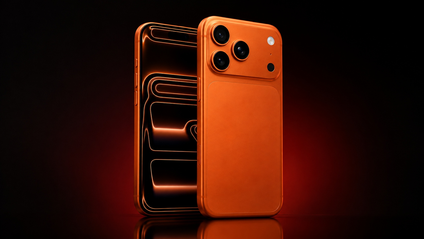 Oranges Premium-Smartphone ohne Herstellerlogo